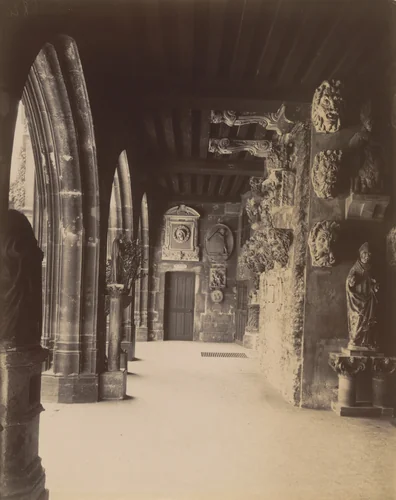 Cluny. Entrée du Musée à Gauche by Eugène Atget, photograph, 1911