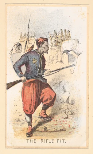 Life in Camp, Part 2: The Rifle Pit by Winslow Homer, print, 1864