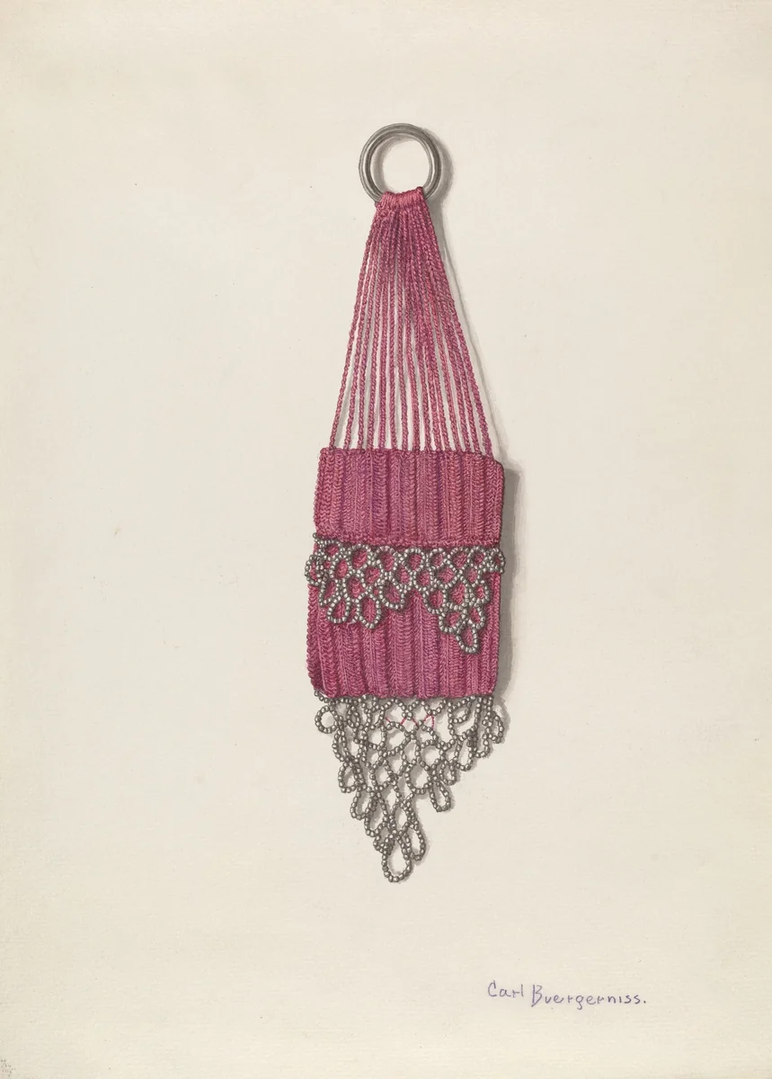 Coin Purse by Carl Buergerniss, index of american design, 1941