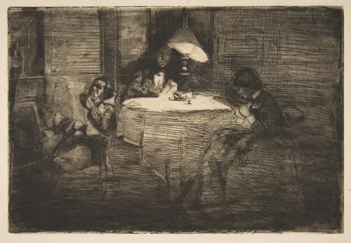 The Music Room by James McNeill Whistler, print, 1859