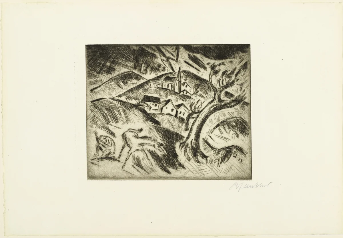 The Storm (Der Sturm) by Richard Janthur, print, 1913