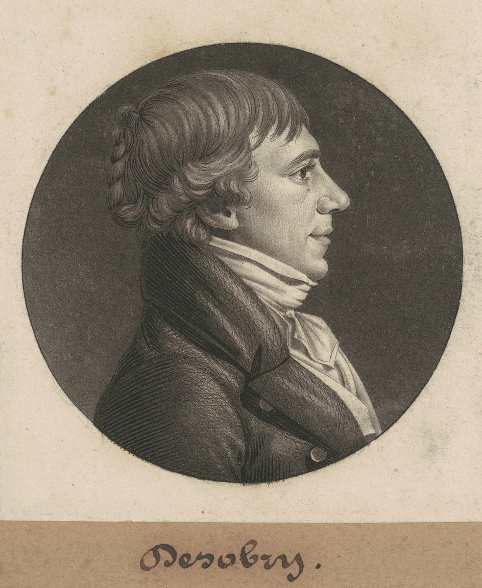 Desobry by Charles B. J. Févret de Saint-Mémin, print, 1803