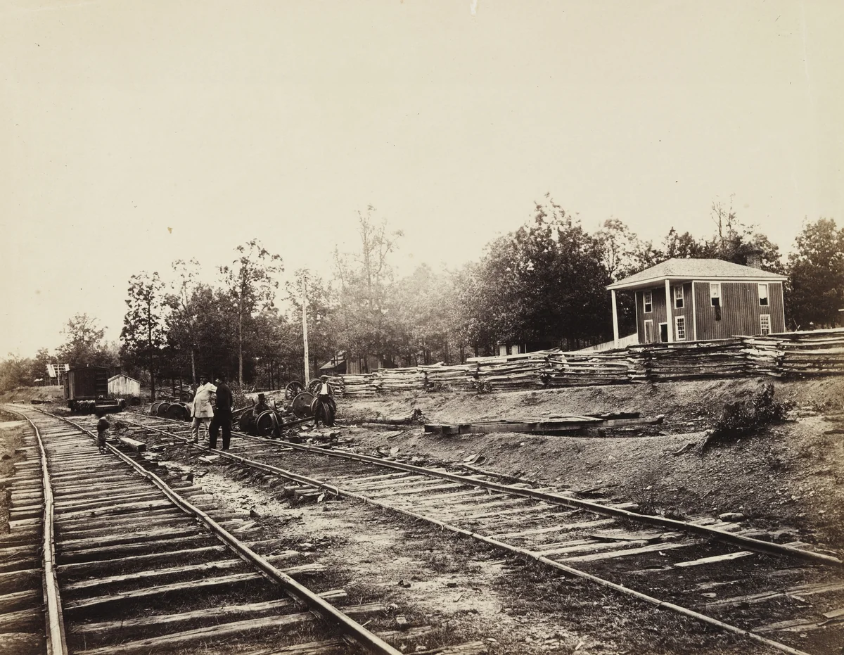 Appomattox Station, Virginia by Timothy O'Sullivan, Alexander Gardner, photograph, 1865