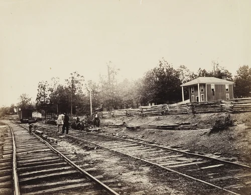 Appomattox Station, Virginia by Timothy O'Sullivan, Alexander Gardner, photograph, 1865