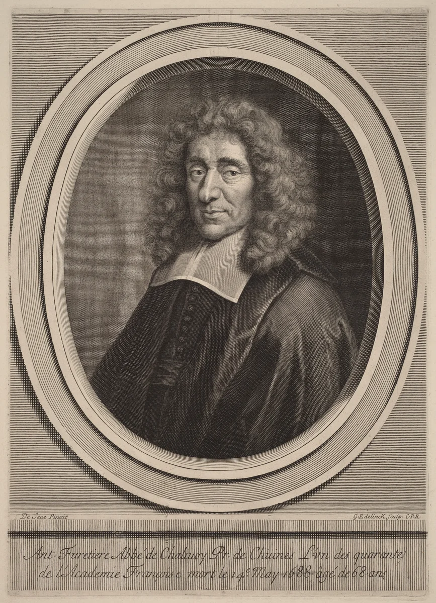 Antoine Furetiere by Gerard Edelinck
Gilbert de Seve, print, 1640-1707