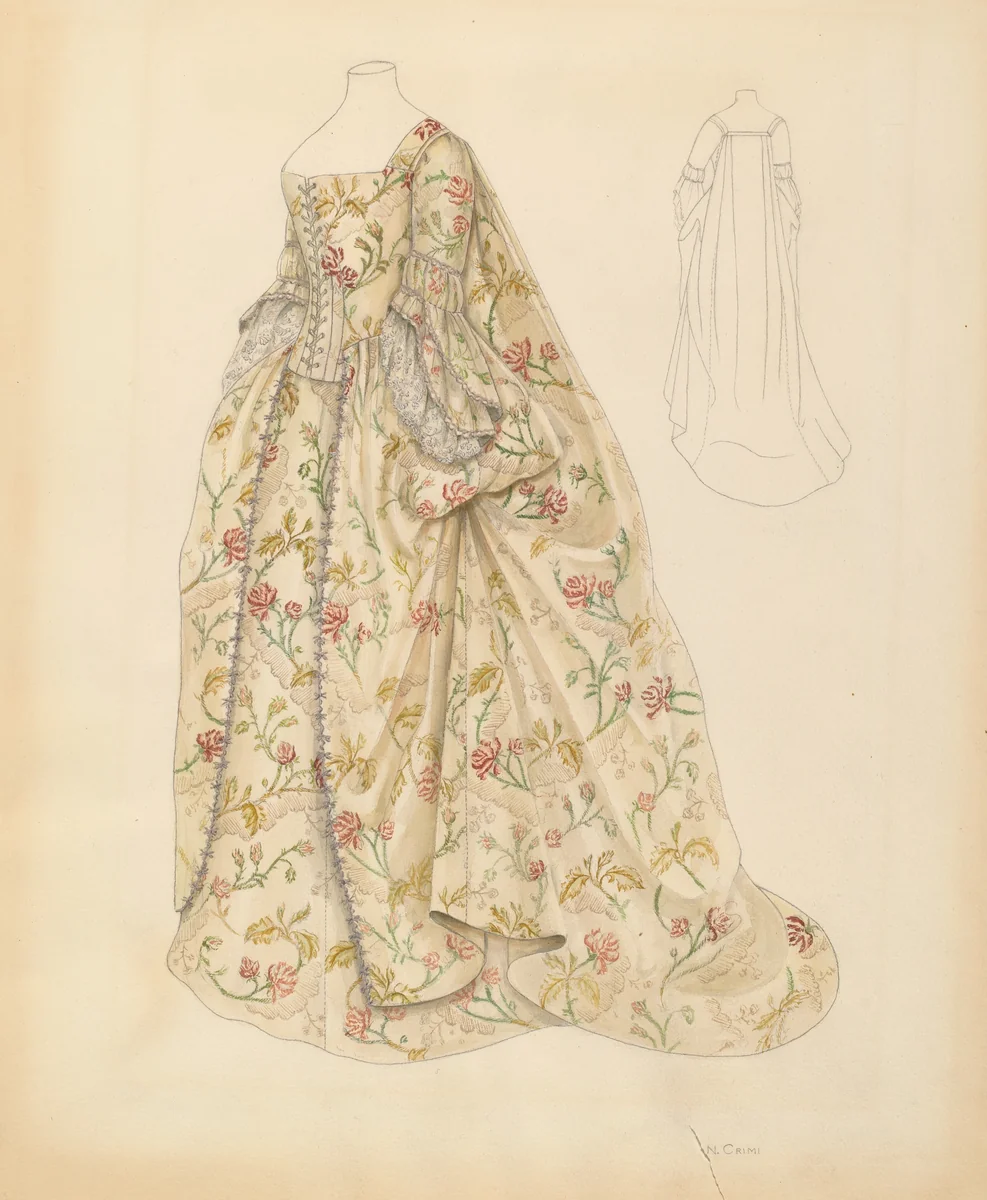 Dress by Nancy Crimi, index of american design, 1937