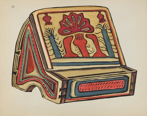 Plate 18: Reading Stand, Llano: From Portfolio "Spanish Colonial Designs of New Mexico" by American 20th Century, index of american design, 1935-1942