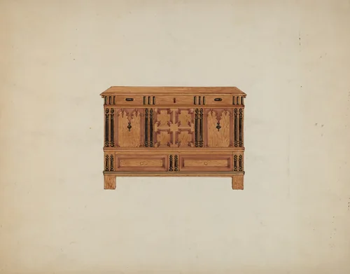 Chest with Two Drawers by Isabella Ruth Doerfler, index of american design, 1937