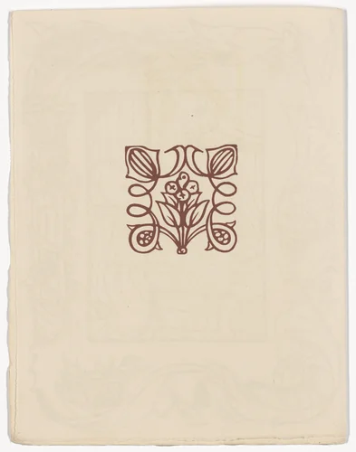 Pictorial ornament (page 416) from Les Petites Fleurs de St. François (The Little Flowers of St. Francis) by Émile Bernard, illustrated book, 1928