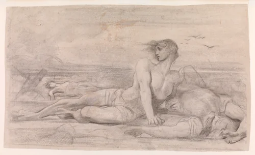 The Flood by François Nicolas Chifflart, drawing, 1854-1904