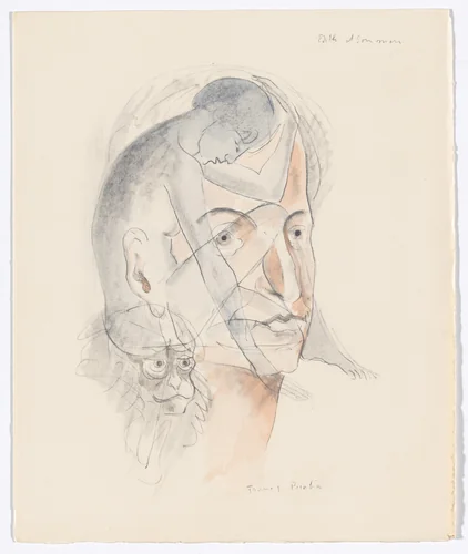 Duplicate of Edith et son mari (Edith and Her Husband) from Le Peseur d'âmes (The Weigher of Souls) by Francis Picabia, illustrated book, 1931