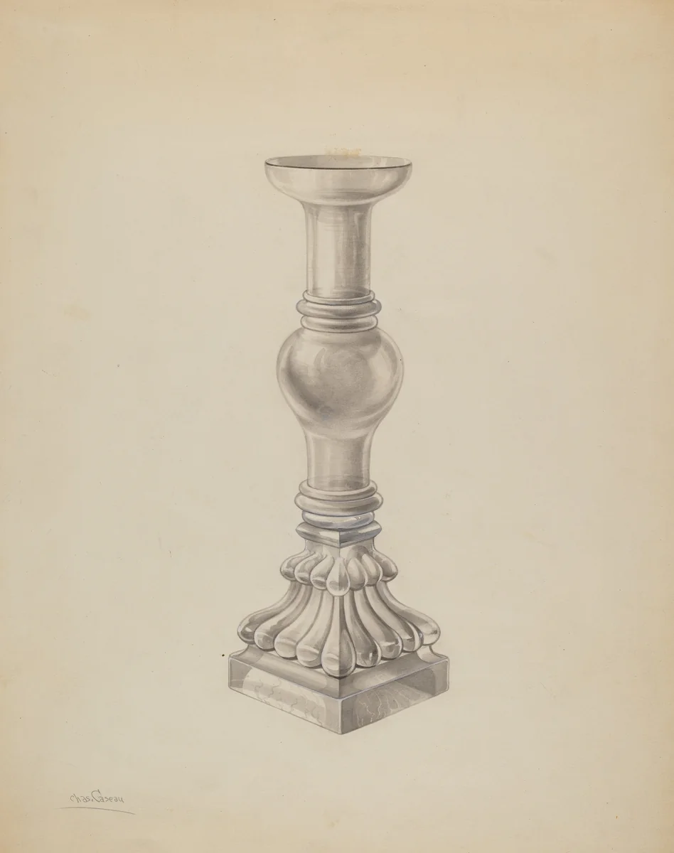 Candlestick by Charles Caseau, index of american design, 1938