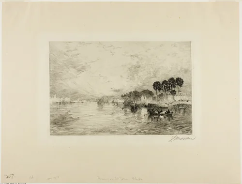 Morning on St. John's, Florida by Thomas Moran, print, 1886