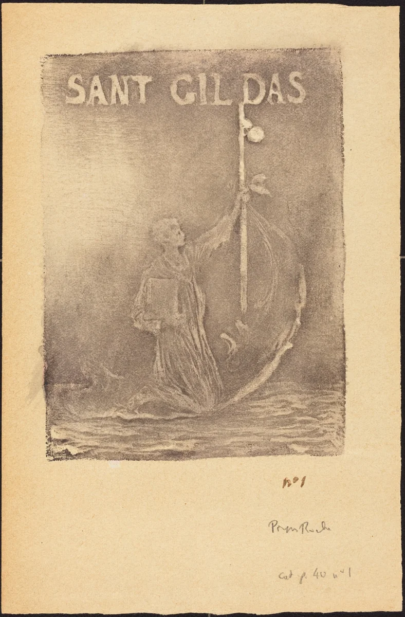 Saint Geldas by Pierre Roche, print, 1855-1922