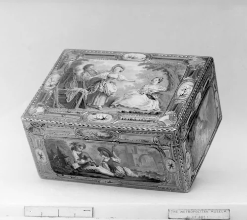 Snuffbox by Louis-Philippe Demay, metalwork, 1760-1761