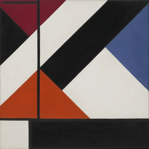 Simultaneous Counter-Composition by Theo van Doesburg, painting, 1929
