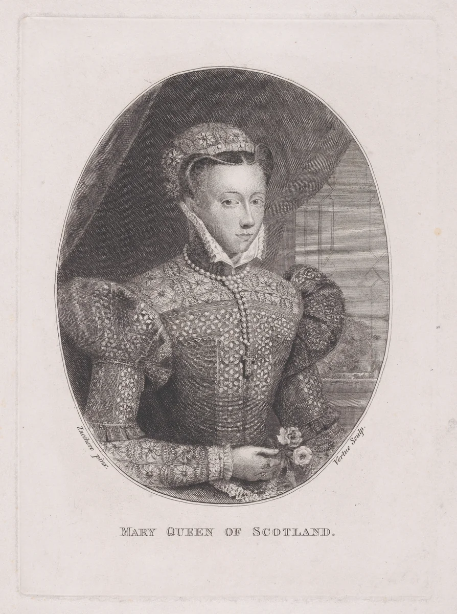 Mary, Queen of Scots by George Vertue, print, 1700-1735