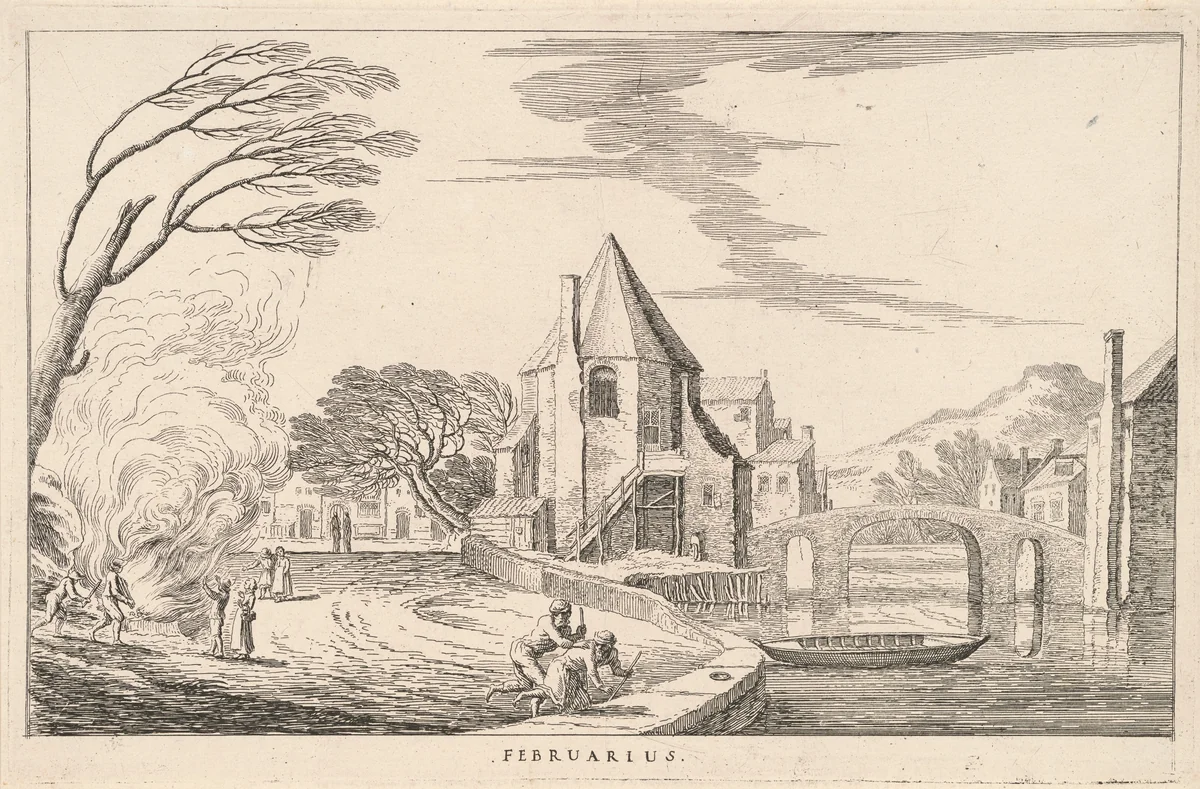 Februarius (February) by Ludovico Mattioli, print, 1750-1799