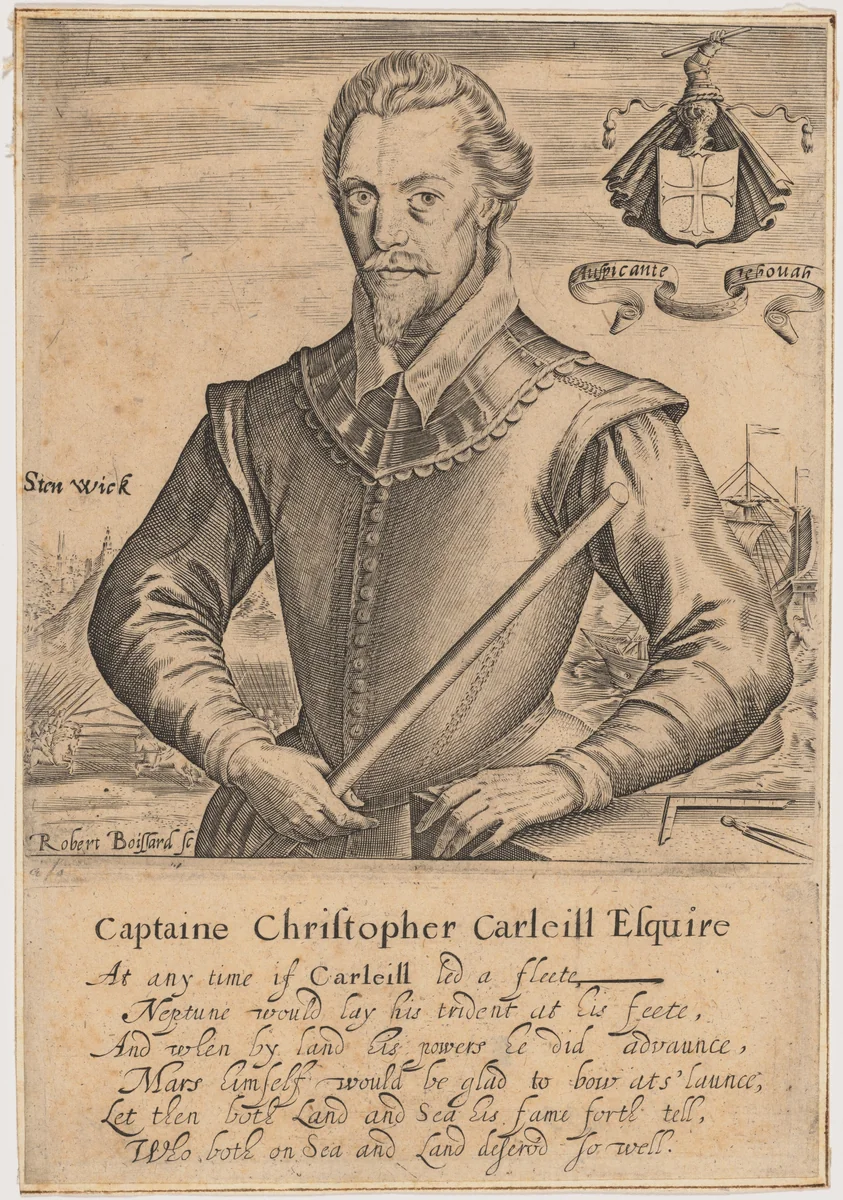 Christopher Carleill by Robert Boissard, print, 1570-1650