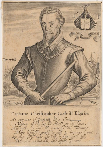 Christopher Carleill by Robert Boissard, print, 1570-1650
