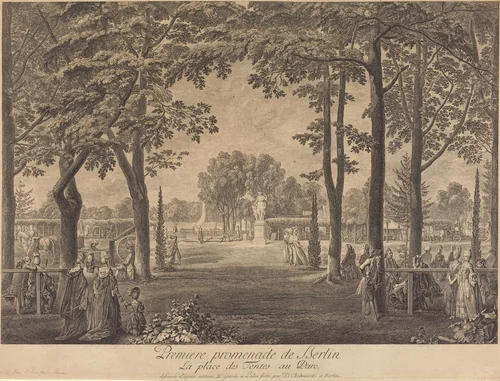 Premiere promenade de Berlin by Daniel Nikolaus Chodowiecki, print, 1772