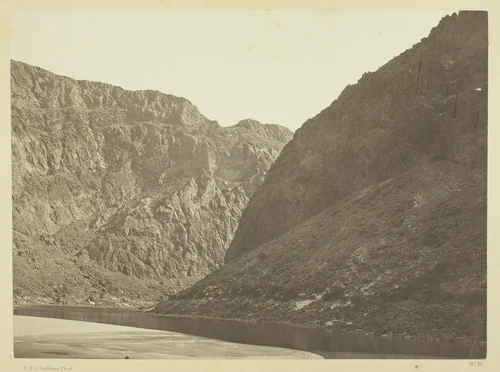 Entrance to Black Cañon, Colorado River by Timothy O'Sullivan, photograph, 1871