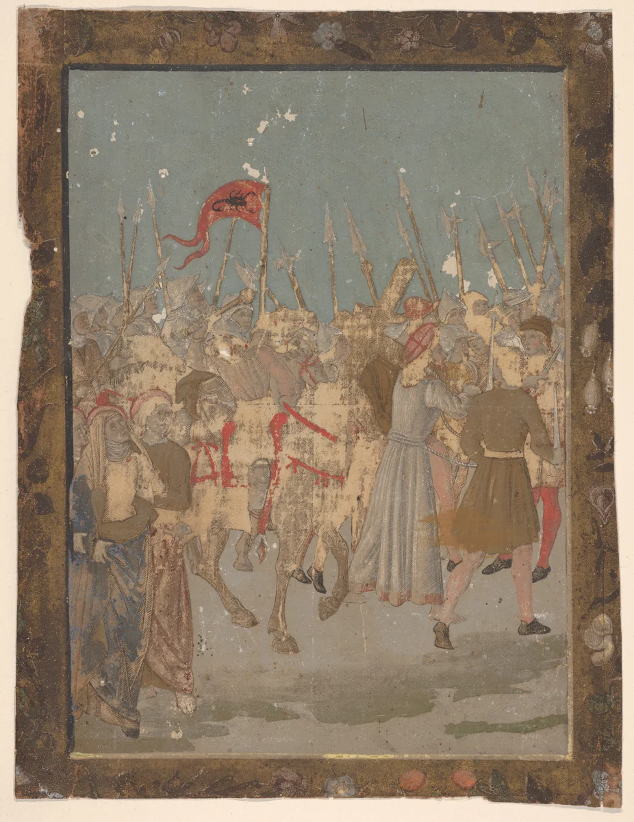 The Bearing of the Cross, from Life of the Virgin and Christ by Francesco Rosselli, print, 1490-1500