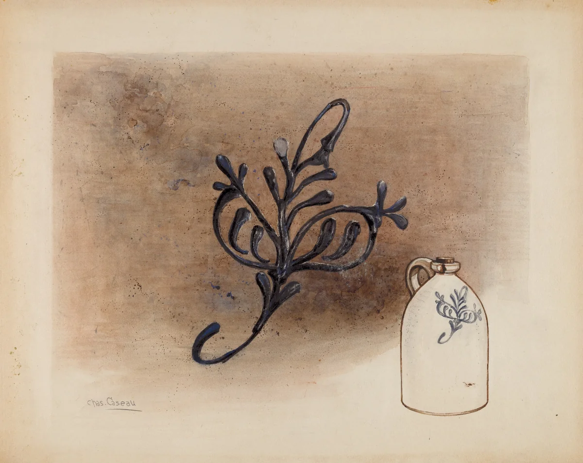 Jug by Charles Caseau, index of american design, 1937
