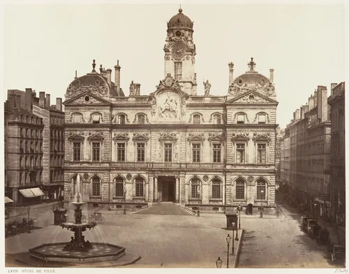 Lyon, Hôtel de Ville by Edouard Baldus, photograph, 1860-1862