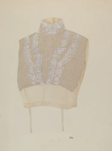 Cream Net Vestee by Joseph L. Boyd, index of american design, 1938