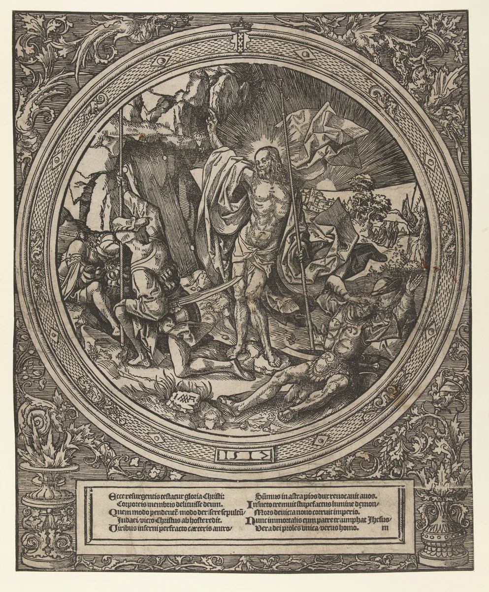 Opstanding van Christus by Unknown, print, 1517
