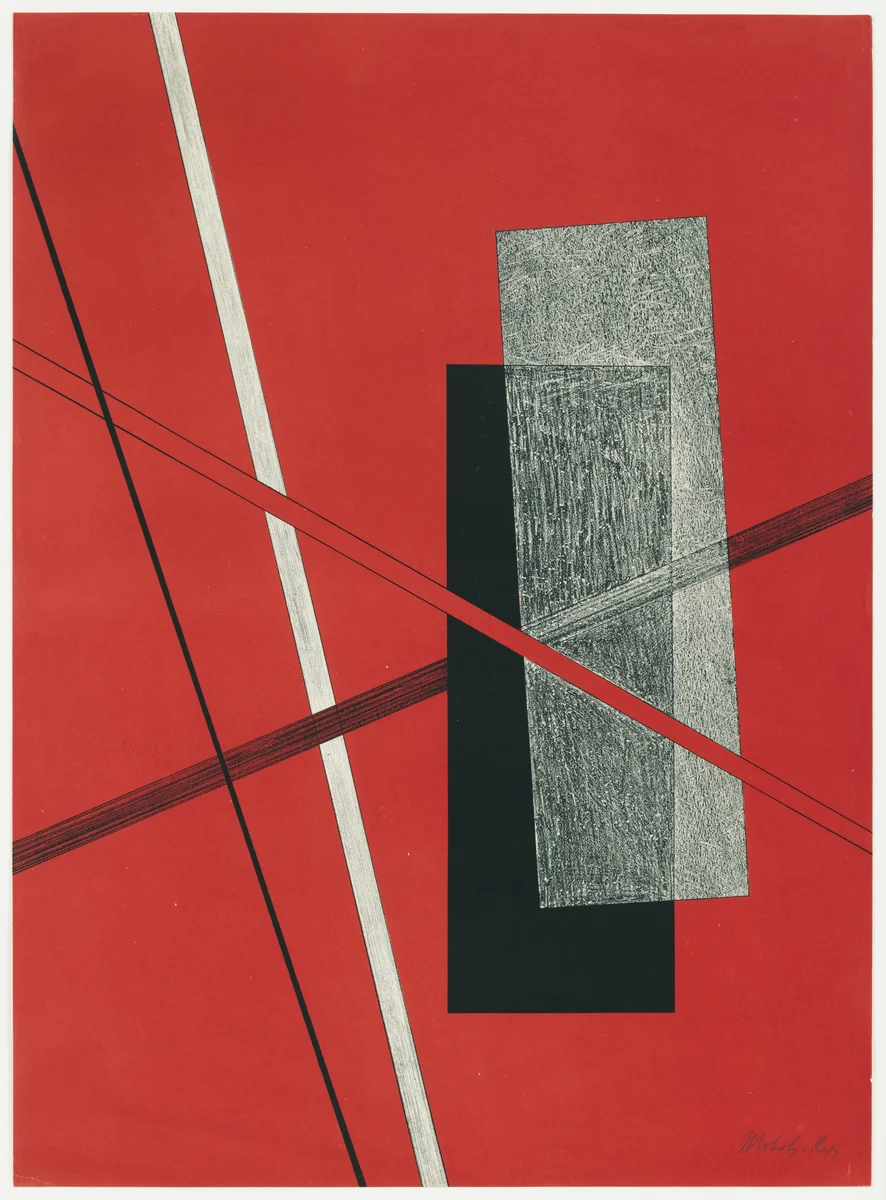Untitled from Konstruktionen. Kestnermappe 6 (Constructions. Kestner Portfolio 6) by László Moholy-Nagy, print, 1923