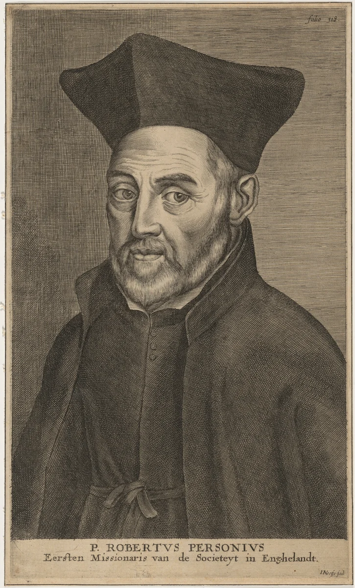 Robert Parsons, Jesuit Missionary by Jacobus Neeffs, print, 1669