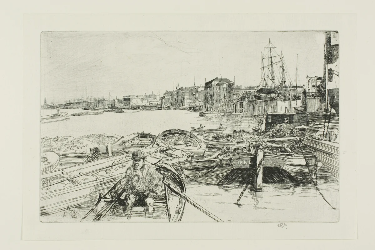 The Pool by James McNeill Whistler, print, 1859