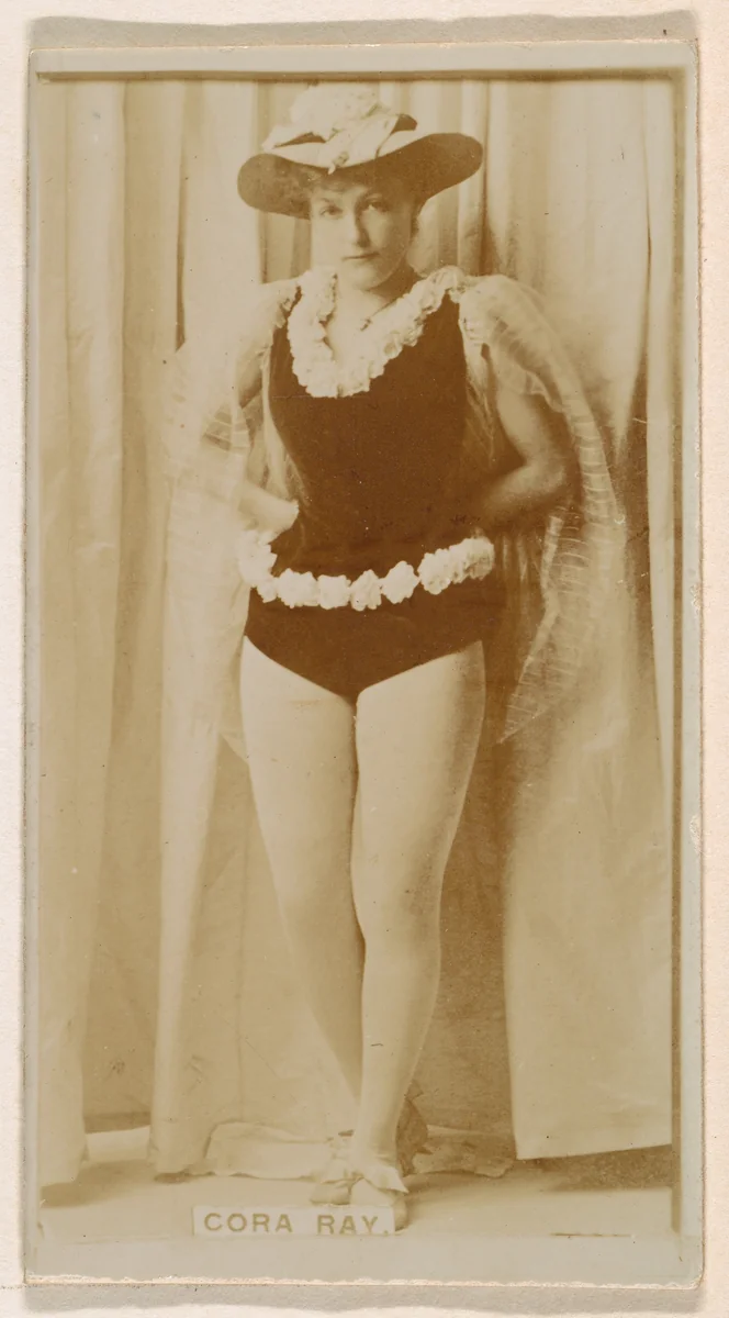 Cora Ray, from the Actresses series (N245) issued by Kinney Brothers to promote Sweet Caporal Cigarettes by Kinney Brothers Tobacco Company, photograph, 1890