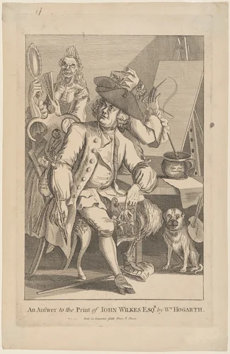 An Answer to the Print of John Wilkes Esq. by Wm. Hogarth by William Hogarth, print, 1763