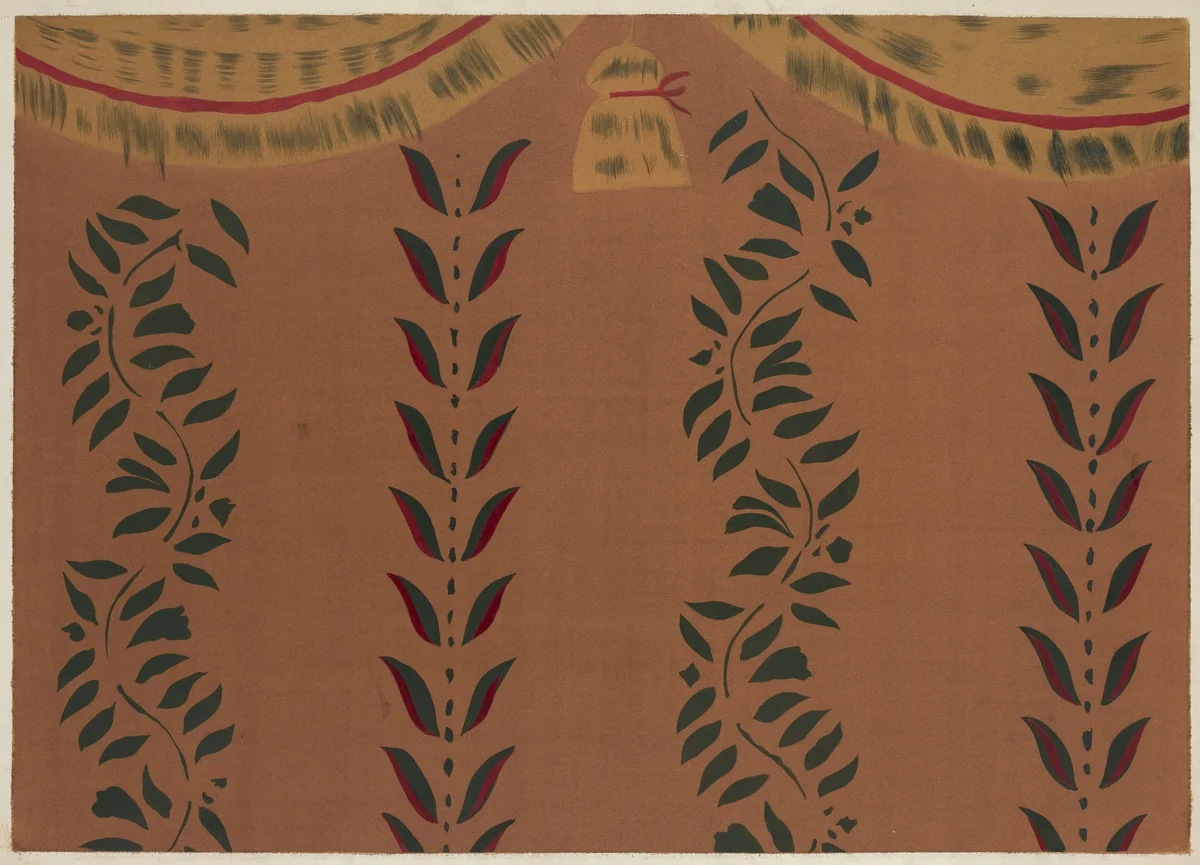 Wall Stencil by Michael Lauretano, index of american design, 1939