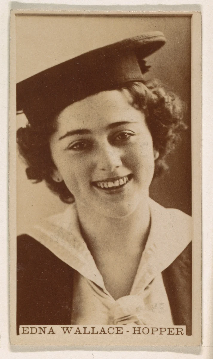 Edna Wallace-Hopper, from the Actresses series (N245) issued by Kinney Brothers to promote Sweet Caporal Cigarettes by Kinney Brothers Tobacco Company, photograph, 1890