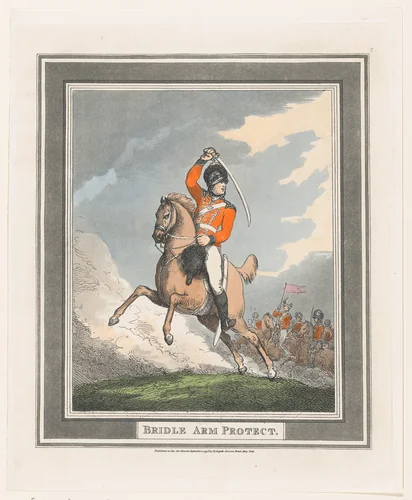 Bridle Arm Protect by Thomas Rowlandson, print, 1798