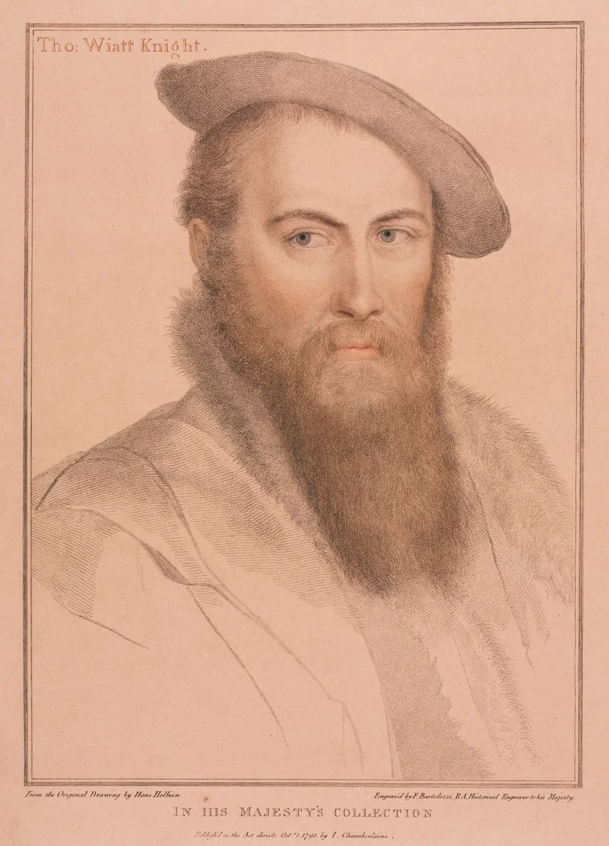 Sir Thomas Wyatt by Francesco Bartolozzi, print, 1793