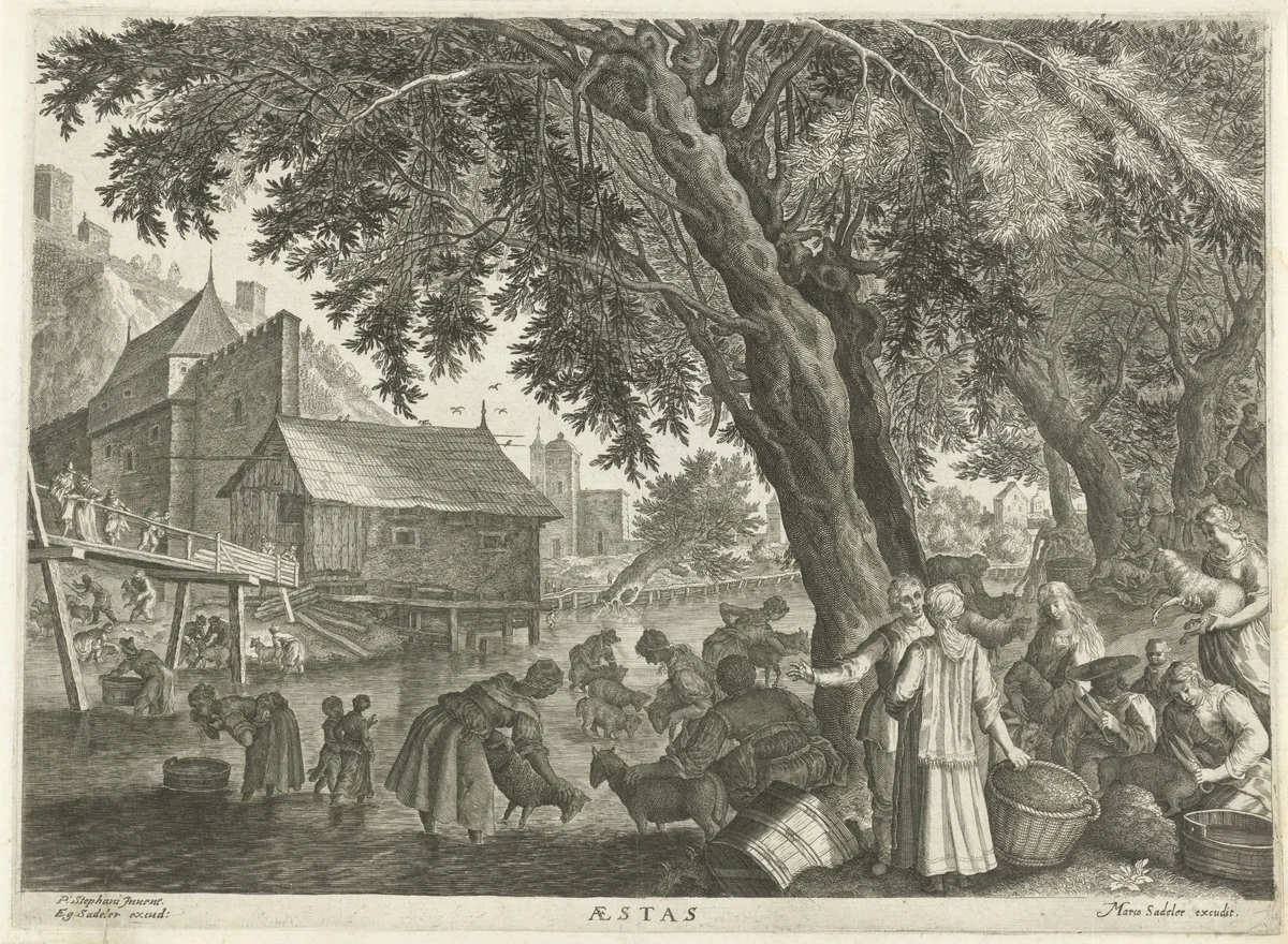 Zomer by Aegidius Sadeler, print, 1620
