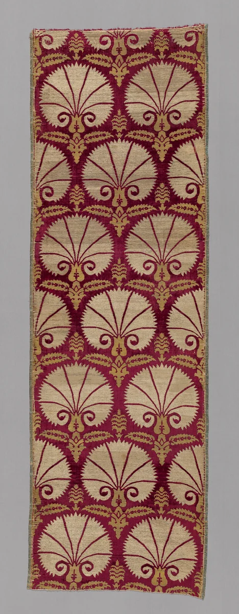 Panel by Turkey, Bursa, textile, 1601-1625