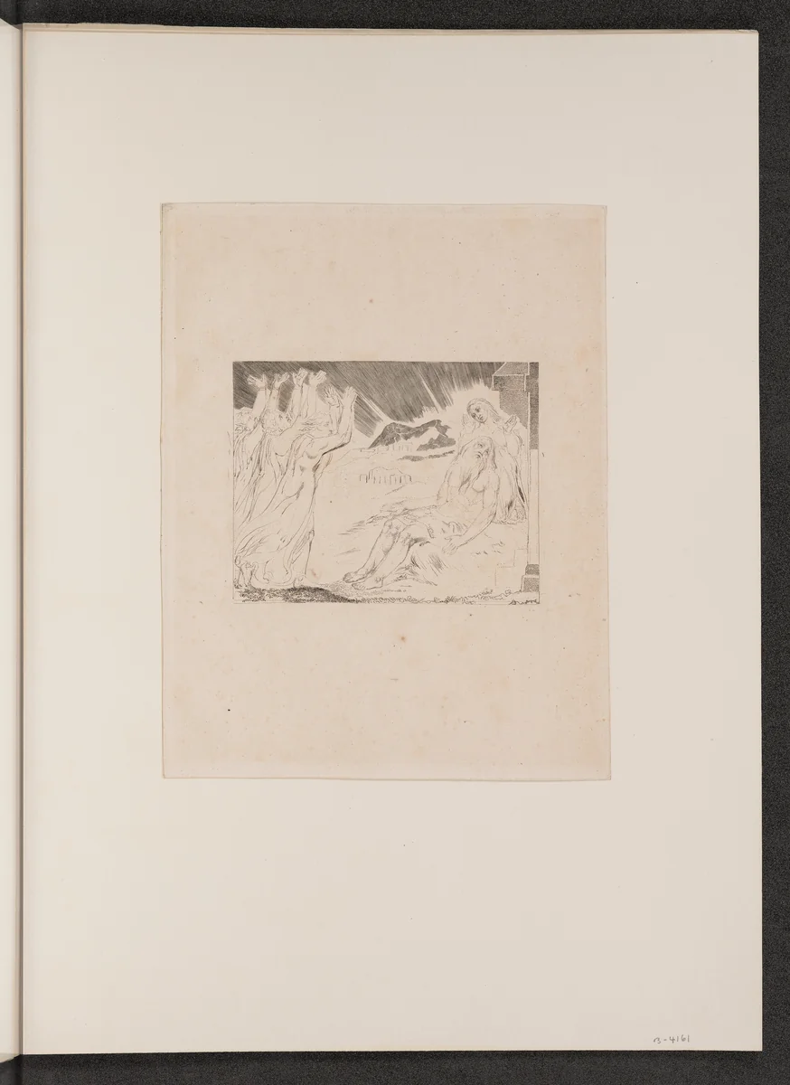 Job's Comforters by William Blake, portfolio, 1825