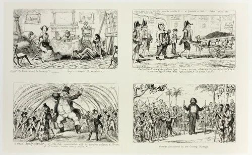 Advice "To Those About to Marry" - Buy Cheap Furniture from George Cruikshank's Steel Etchings to The Comic Almanacks: 1835-1853 (top left) by George Cruikshank, print, 1852