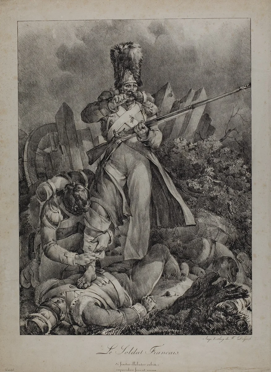 The French Soldier by Nicolas Toussaint Charlet, print, 1818-1819