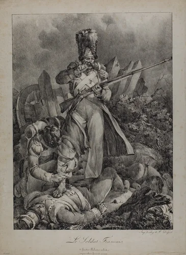 The French Soldier by Nicolas Toussaint Charlet, print, 1818-1819