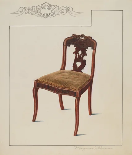 Chair by Magnus S. Fossum, index of american design, 1936