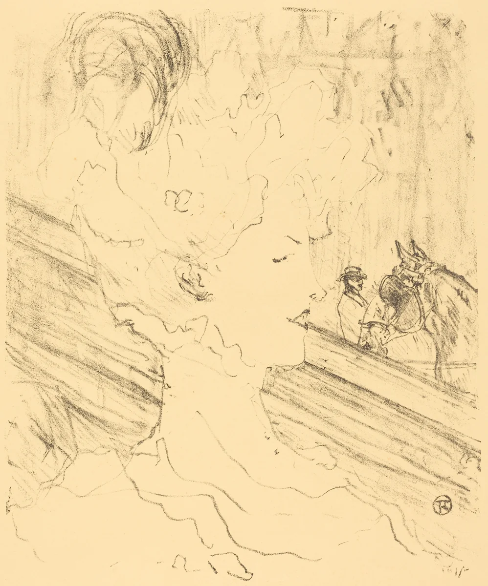 Emilienne d'Alençon by Henri de Toulouse-Lautrec, print, 1896