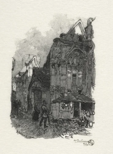 Rouen Illustré: Saint Etienne des Tonneliers by Auguste Louis Lepère, print, 1896