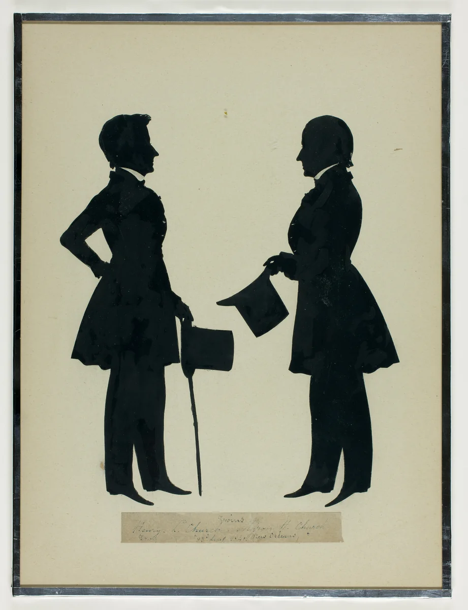 Henry L. and Myron H. Church by Auguste Edouart, other, 1841
